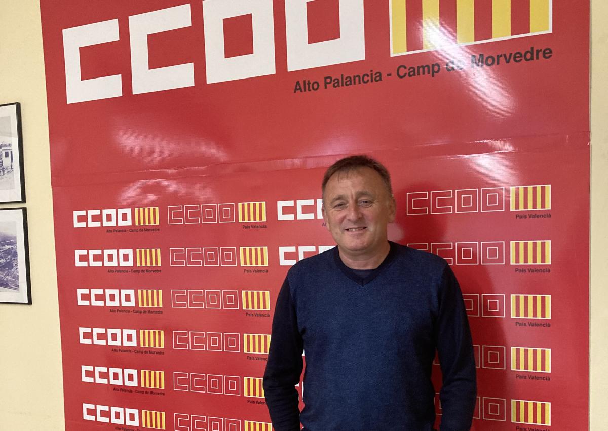 Sergio Villaba, secretario general de CCOO Camp de Morvedre- Alt Palncia.