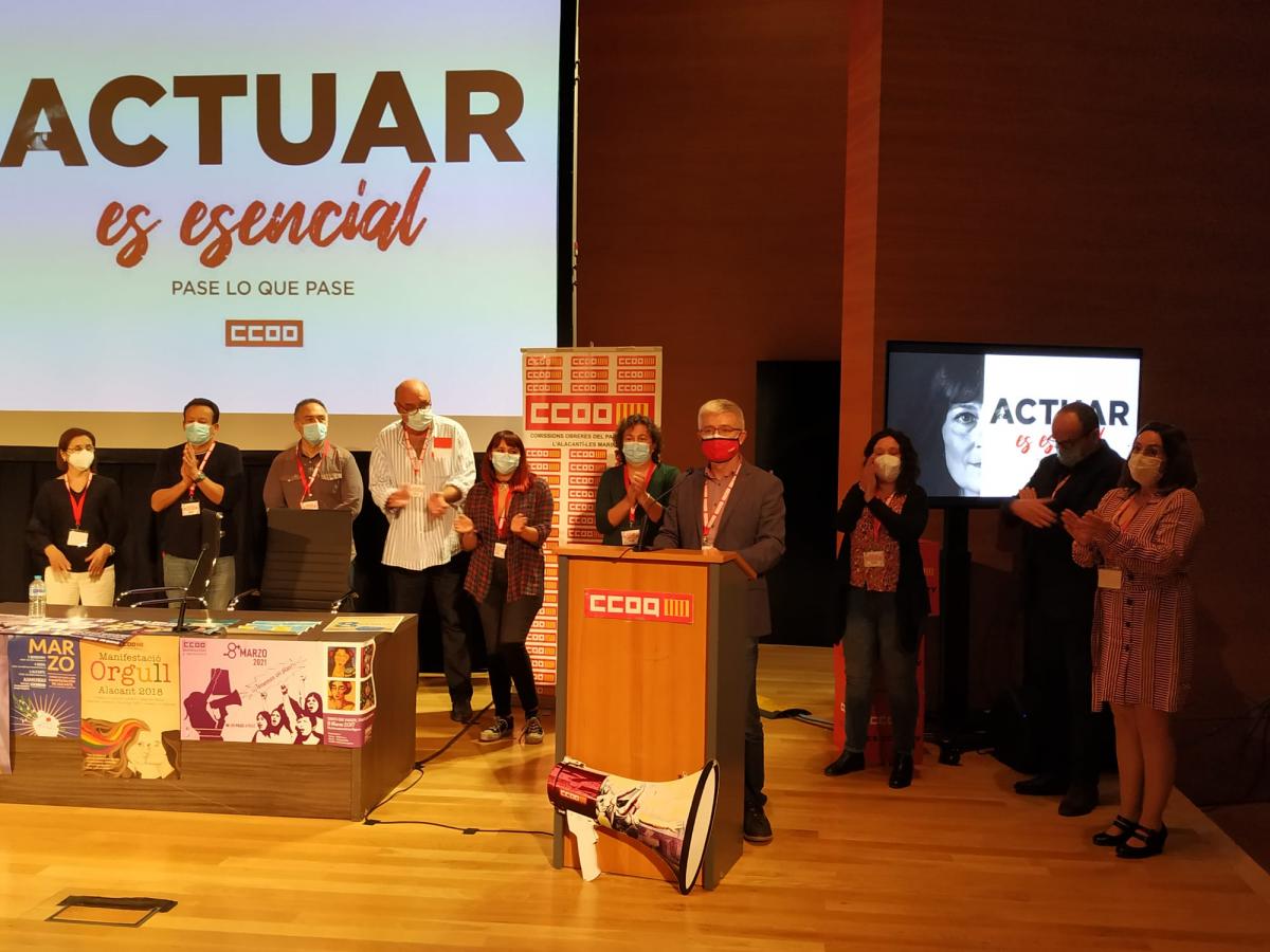 Paco Garca al capdavant de la nova Comissi Executiva de la UI CCOO lAlacant-les Marines